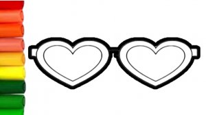 How to draw glasses easy for kids | Как нарисовать очки детям | Bolalar uchun ko'zoynak chizish