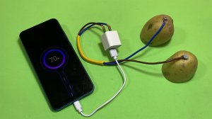 Просто вставьте зарядное устройство для телефона в картошку, и вы будете удивлены.