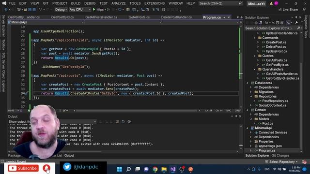 .NET 7 minimal API from scratch | FULL COURSE | clean architecture, repository pattern, CQRS Mediat