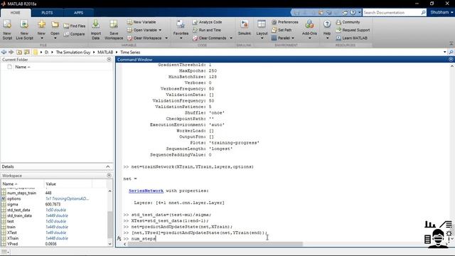 Deep learning using LSTM network to predict/forecast future values in MATLAB смотреть онлайн