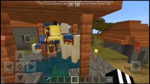 Обзор деревни в саванне в майнкрафте.