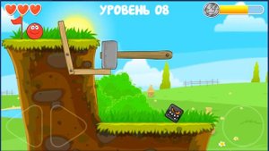 Игра "Красный шарик (red ball) - 4": прохождение (зеленые холмы)7, 8, 9, 10 уровень