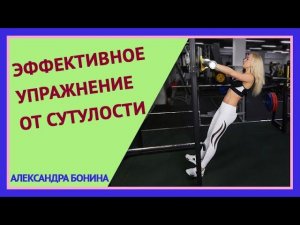 ►Эффективное УПРАЖНЕНИЕ ОТ СУТУЛОСТИ. Укрепление лопаток. Тренировка рук и спины.