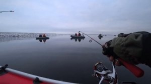 Рыбалка Зимой 2021. Ловля Корюшки с Лодки. Финский Залив.