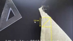 Шьем салфетки для сервировки стола. Обрабатываем прямые углы.