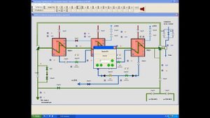 Демонстрация работы с тренажером турбоустановки Р-85-8,8 Красноярской ТЭЦ-1