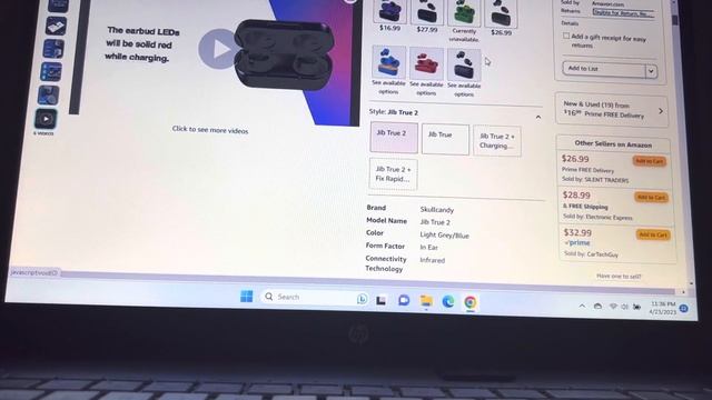 Skullcandy Jib True 2 Wireless Bluetooth Earbuds for iPhone and Android with Microphone смотреть онлайн