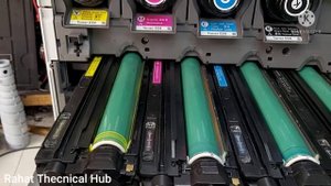 How to Remove Toner wast box and drum Unit canon C 1225