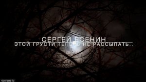 Стихотворение «Этой грусти теперь не рассыпать...». Сергей Есенин. Читает Владимир Антоник