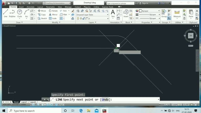 How to draw 45° Elbow in Autocad ?? HVAC Drafting 45°Elbow|| смотреть онлайн