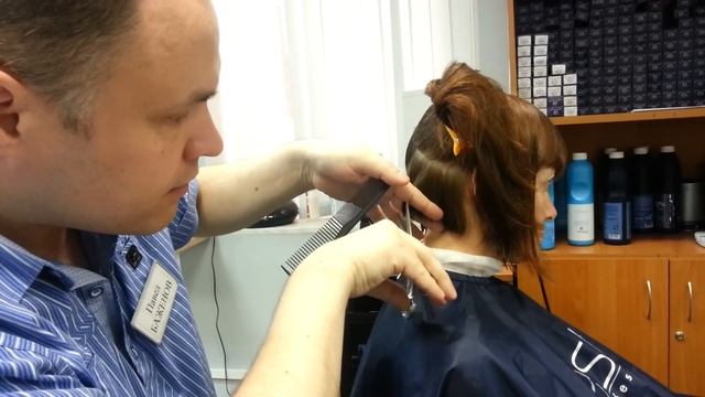 Как филировать затылок в женских стрижках