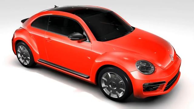 3D Model of VW Beetle Turbo 2017 Review смотреть онлайн
