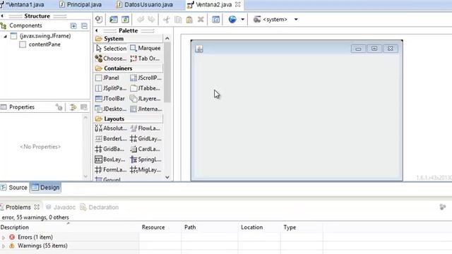 Generar ventanas con WindowBuilder en Eclipse y manejo de datos en Java смотреть онлайн