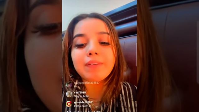 Naina akbar instagram live | han main sitara ko copy krungi