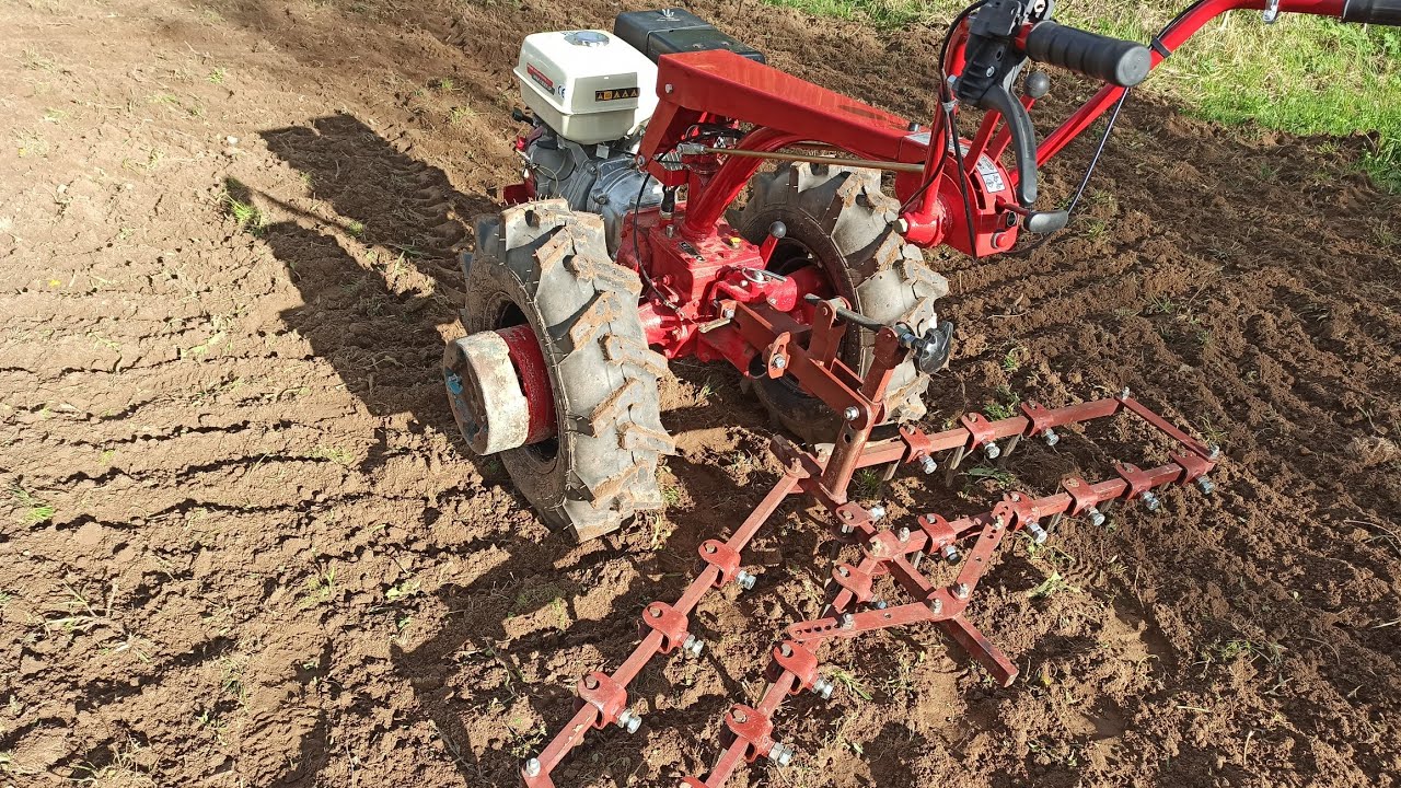 Что крепче берёза или мотоблок. Очистка огорода от сорняков. КБ-00.000. МТЗ с Weima WM188F 13л/с. смотреть онлайн