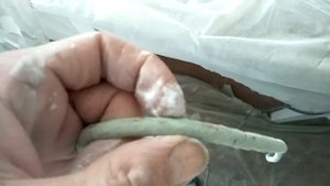 Покрасил потолок краскопультом