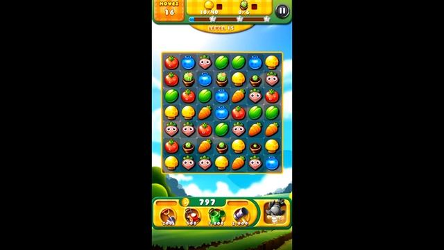 Garden Mania (by Ezjoy) - free offline match 3 puzzle game for Android and iOS - gameplay. смотреть онлайн