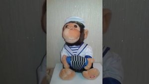 Поющая игрушка обезьянка гармонист (6 песен)