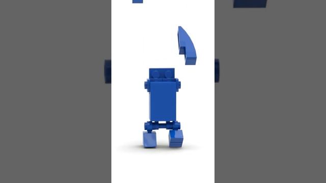 Lego Roblox Rainbow Friends Blue Building Animation #shorts #legomoc