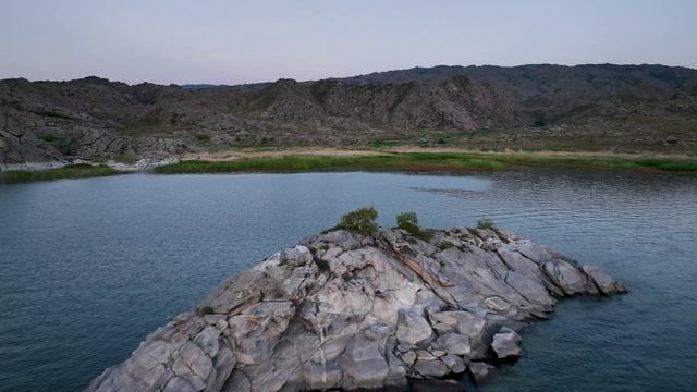 Бухтарминское водохранилище - Нарымский хребет - После заката