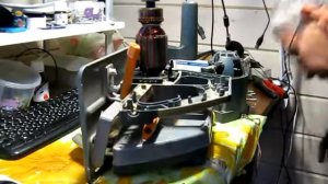 #021 (2017-11-26) замена щёток электродвигателя в ручной циркулярной пиле Rebir