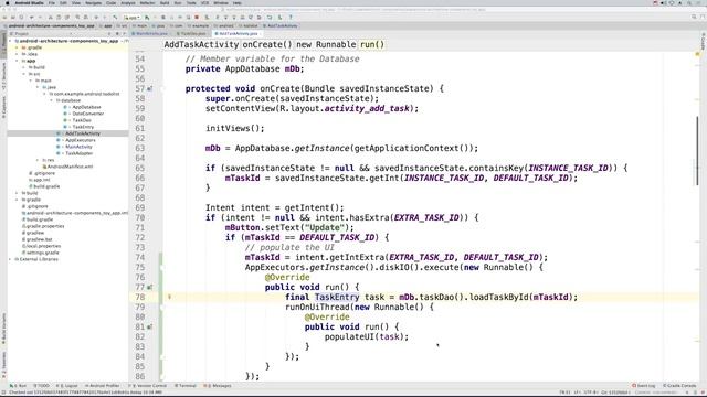Android Tutorials by JavaCourseDrive - Update Task | Android Architecture Components
