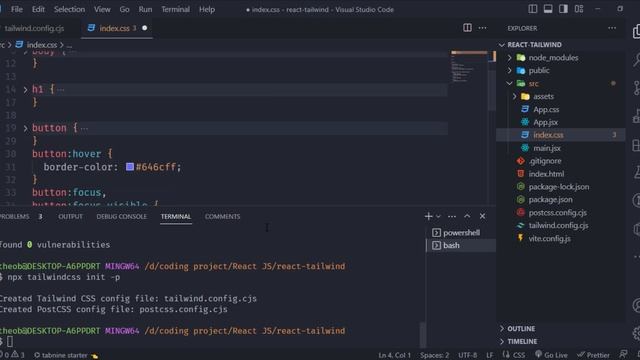 Configuration for REACT JS + TAILWIND CSS #reactjs #tailwindcss | music on no talking смотреть онлайн