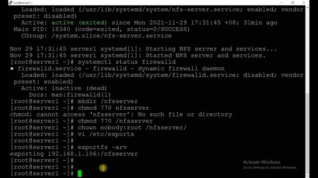 (Module 33) NFS server and client configuration | Linux - file share using NFS | Mount NFS share