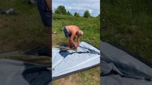 Палатка 4-х местная Jungle camp Torino 4. Первая сборка на природе…