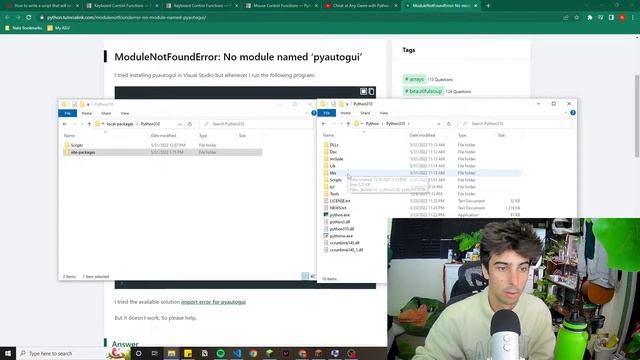 PYAUTOGUI fix ModuleNotFoundError: No Module Named 'pyautogui'