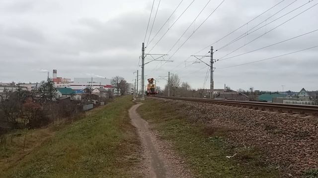 "первый снег" ДГКУ-4019 на перегоне Бобруйск-Березина. смотреть онлайн