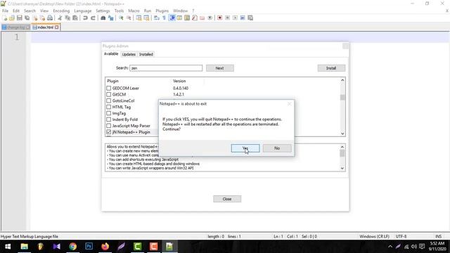 Doctype HTML5 Notepad++ Shortcuts