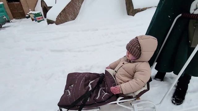 Снег в Святогорской Лавре