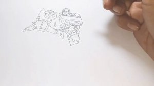 Very Easy ! How to draw tobot x carbot step by step - Transformer giant cars Tobot