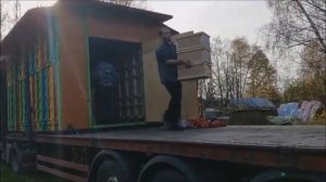 пчеловодство на экспорт Отправка кассетных павильонов торговой марки "Берендей" в Молдавию