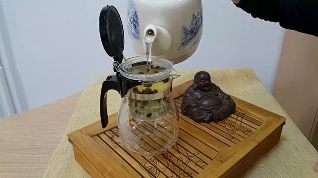 Завариваем женьшень улун в чайнике гунфу