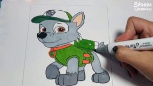 Раскраски Щенячий Патруль Для Детей ☀️ 0+ мультики  Разукрашки ☀️  POw Patrol  Для самых маленьких