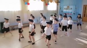 23 февраля. Разминка, репетиция. Детский сад "Гвоздичка"