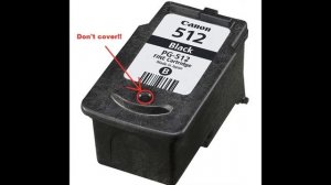 PG-512 Canon Black Cartridge : How To Refill The Cartridge