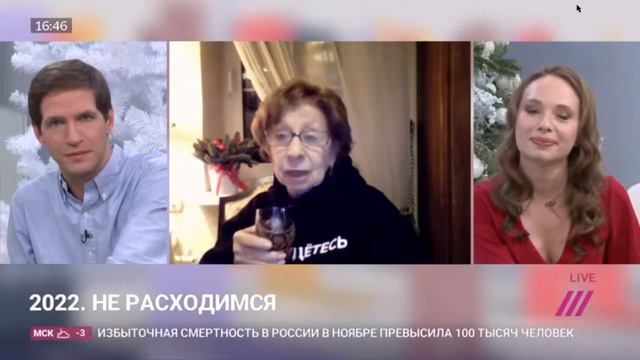 Ахеджакова новогоднее интервью Дождю смотреть онлайн