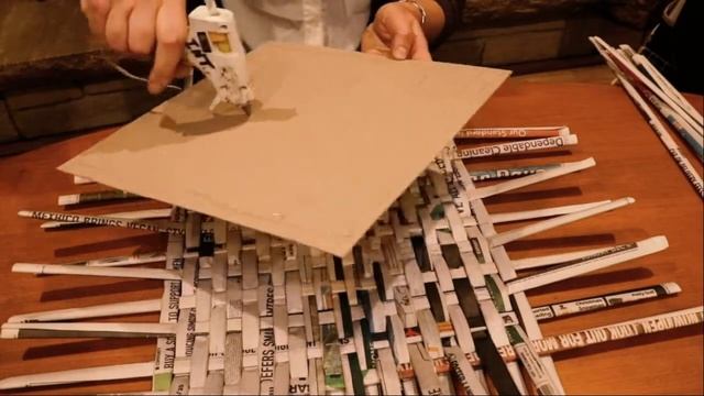 DIY newspaper basket weaving (for first time)