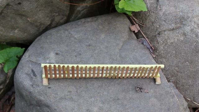 Забор из прутьев и спичек (миниатюра) / Miniature village farm (details) смотреть онлайн