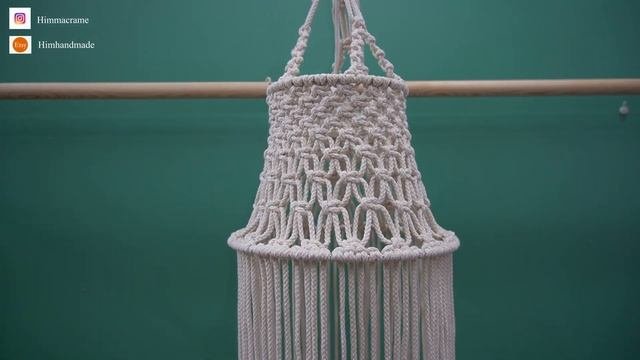 How To Make A Simple Macrame Lantern / Easy Macrame Lamp/ Step By Step Tutorial