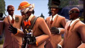 We Are Number One except it's Spy from TF2 saying "It's Disguise Time"