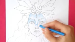 Как нарисовать СНЕЖНУЮ КОРОЛЕВУ★Уроки рисования | How to draw a portrait