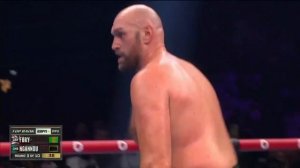 Тайсон Фьюри - Френсис Нганну нокдаун в 3 раунде