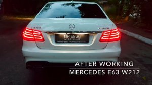 Спортивный выхлоп на Mercedes E63 AMG W212