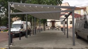 Пергола со сдвижным тентом