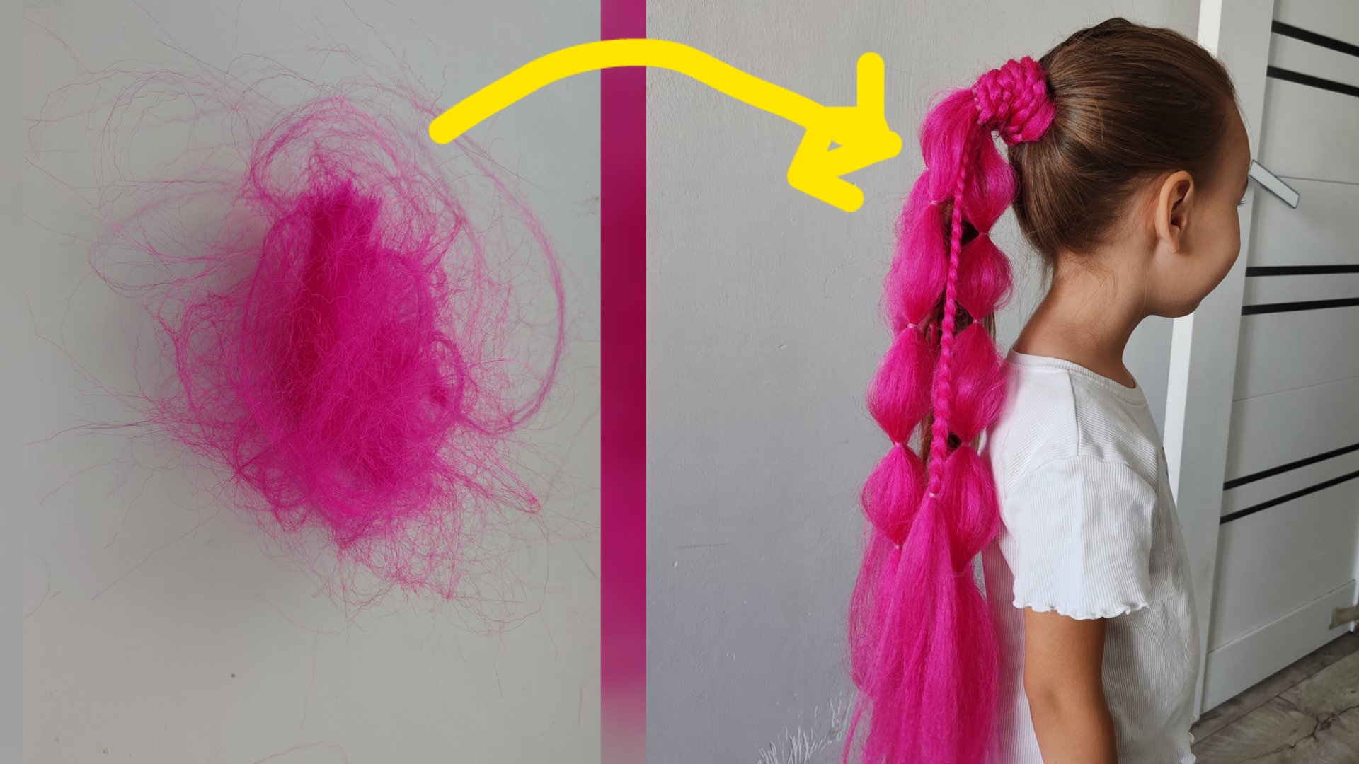 Модный хвост канеколон на резинке для девочки своими руками смотреть онлайн