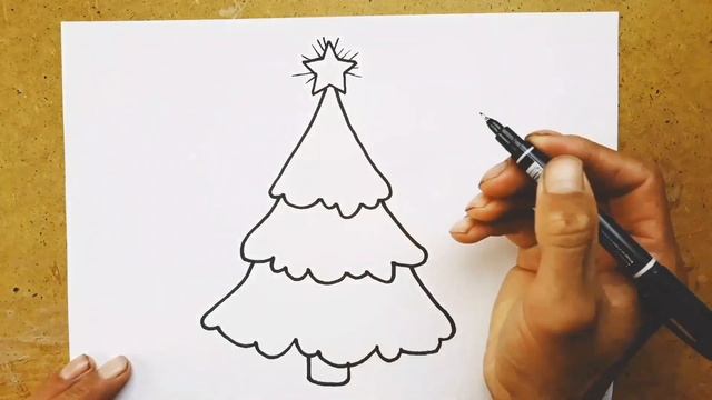 Rasm chizish /Yangi yil rasmini chizish /Как нарисовать рисунок новой год /